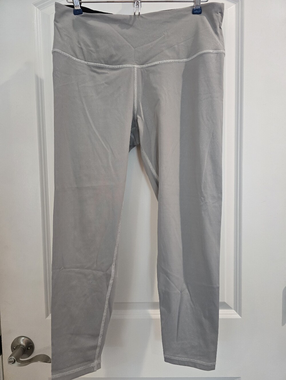Silver Glitter Victoria Secret Yoga Pants